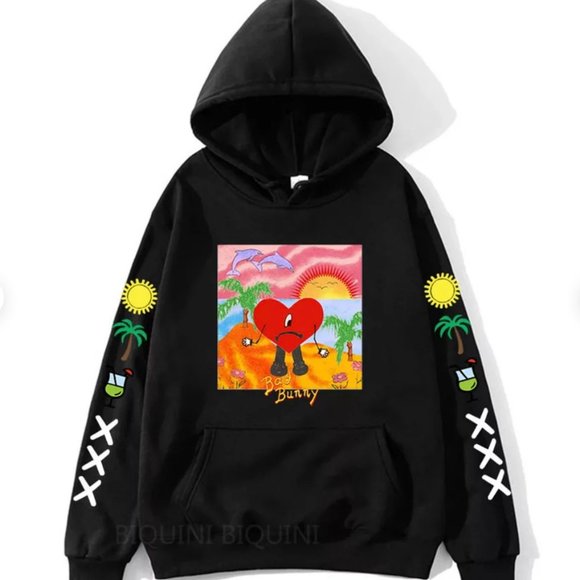 Tops - NWT Cool Things Bad Bunny Un Verano Sin Ti Crewneck Hoodie